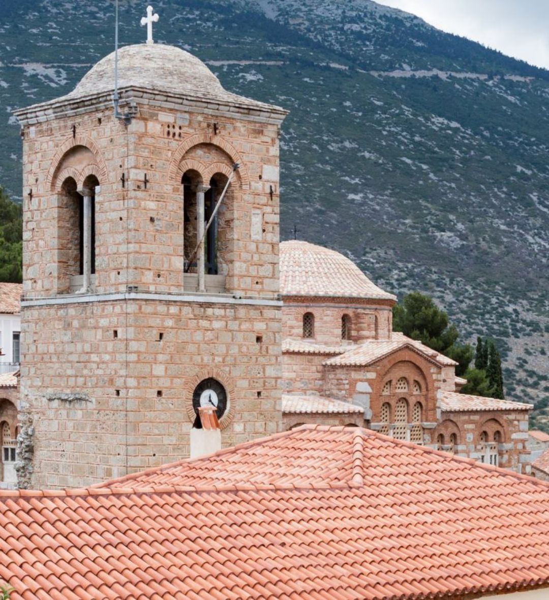 Luxurious hotel pool area in Livadia with sun loungers and relaxing atmosphere